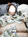 Naked Wife Covered in Money