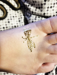 Gold Temp Tattoos on My Wife's Sexy Ass