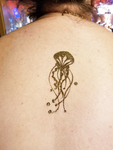 Gold Temp Tattoos on My Wife's Sexy Ass