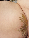 Gold Temp Tattoos on My Wife's Sexy Ass