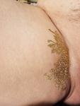 Gold Temp Tattoos on My Wife's Sexy Ass