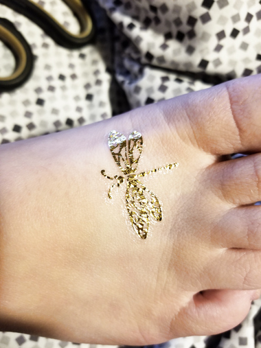 Gold Temp Tattoos on My Wife's Sexy Ass